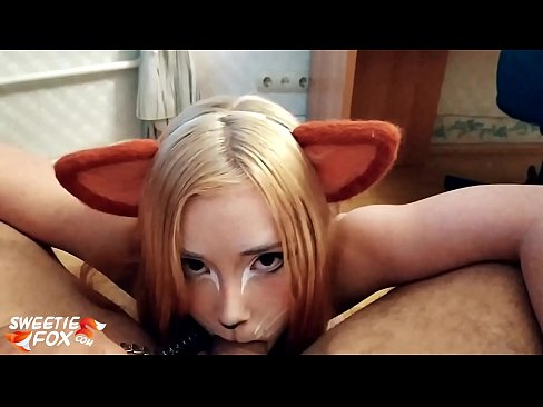 ❤️ Kitsune swallow dick agus cum ina bhéal ❤️❌ Super sex linn ❌️❤